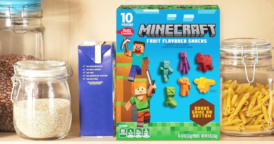 Minecraft Fruit Snacks 10-Count Box Only $1.79 Shipped on Amazon