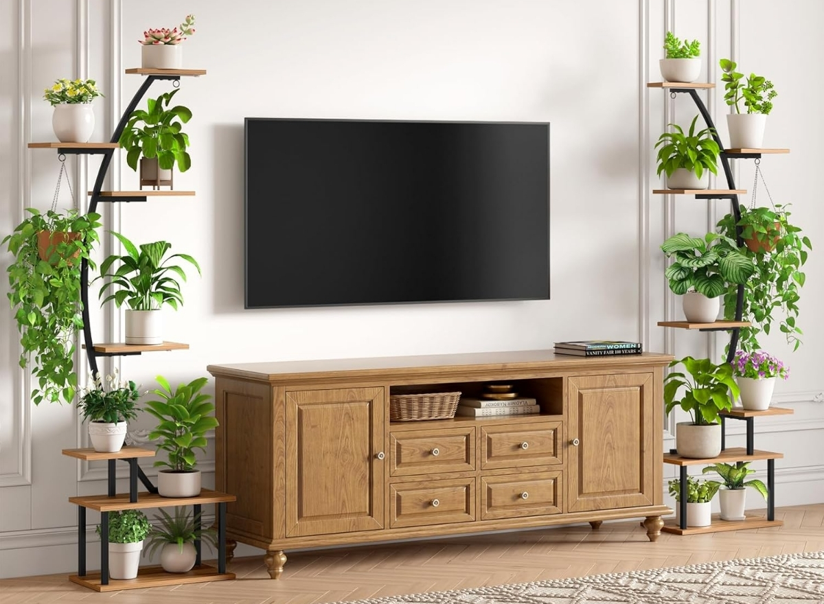 Elevate Your Plant Collection: 50% Off Plant Stands w/ Grow Lights on Amazon